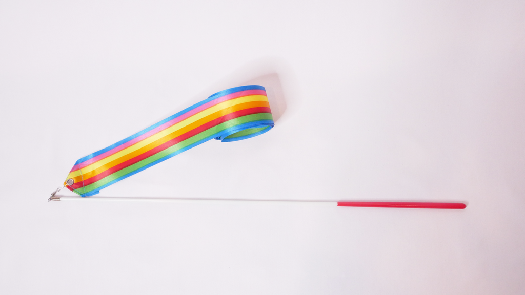 Stripe Rainbow Creative Dance Ribbon